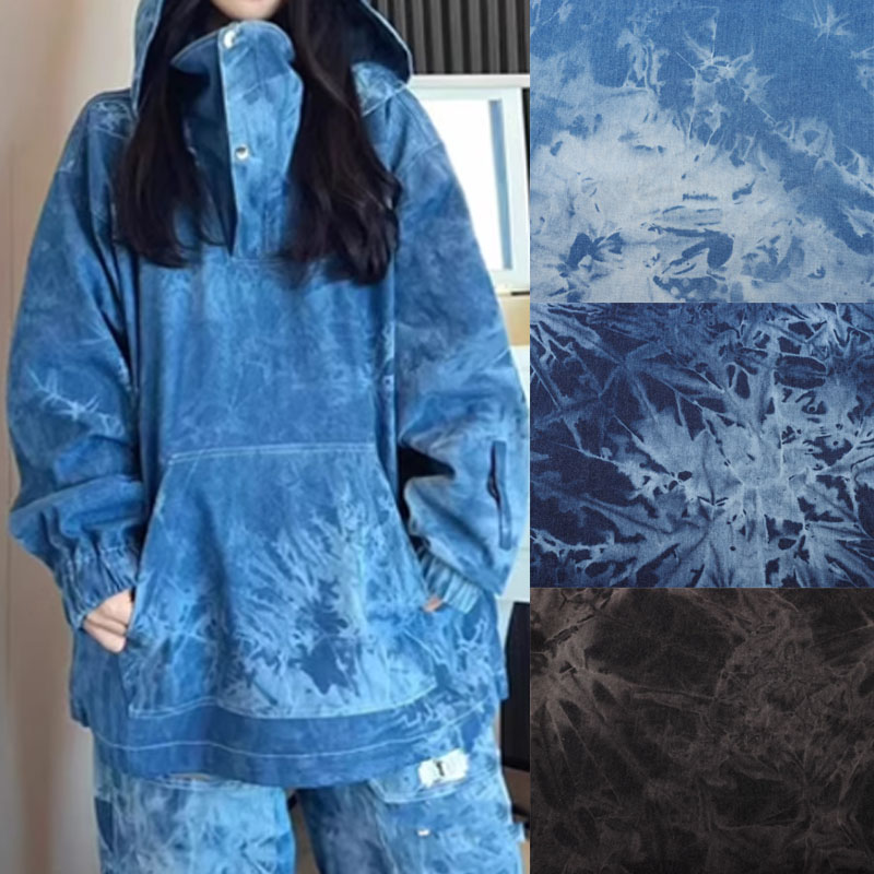Sewing Tie Dye - Batik-Kleider aus 100 % Baumwolle, Denim-Stoff