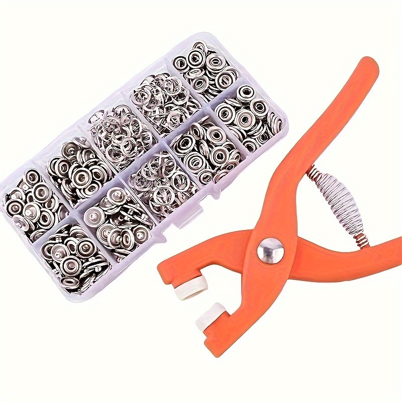 Snap Button Plier - 50er-Set handbetriebener Druckknopfzangen für den Nähgebrauch,