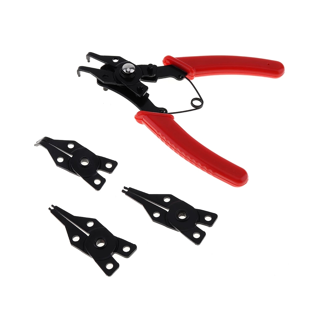 Snap Button Plier - 4-in-1 Multifunktionale Sicherungsringzange Set für Innen-
