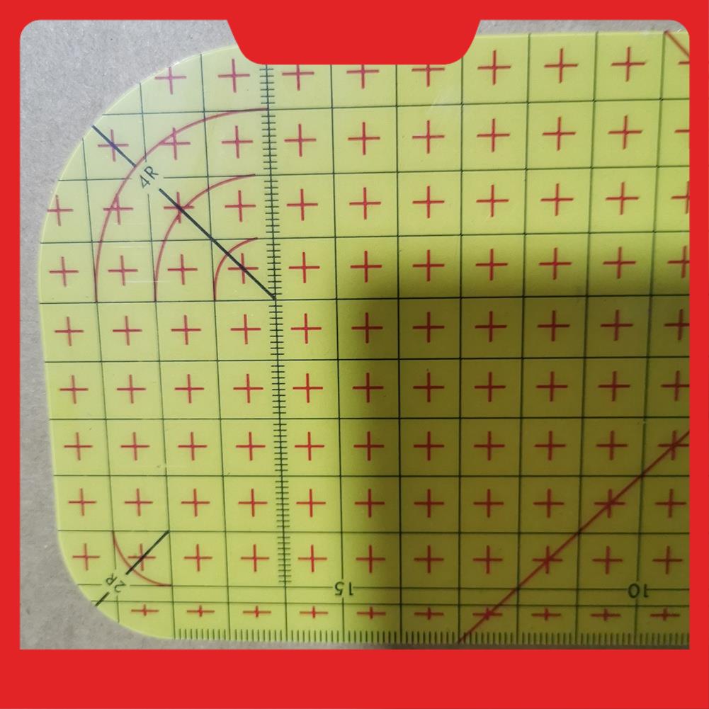 Quilting Ruler Square - 6-teiliges Quilt-Lineal, Bügellineal, quadratisches Acryl-Quilt-Lineal, Stoffschneidelineal