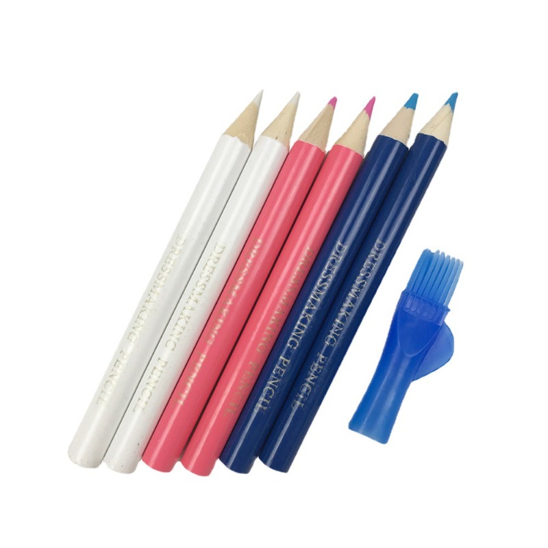 Fabric Marking Pen - 3/6 Stück wasserlösliche Stoffstifte mit Bürstenkappe,
