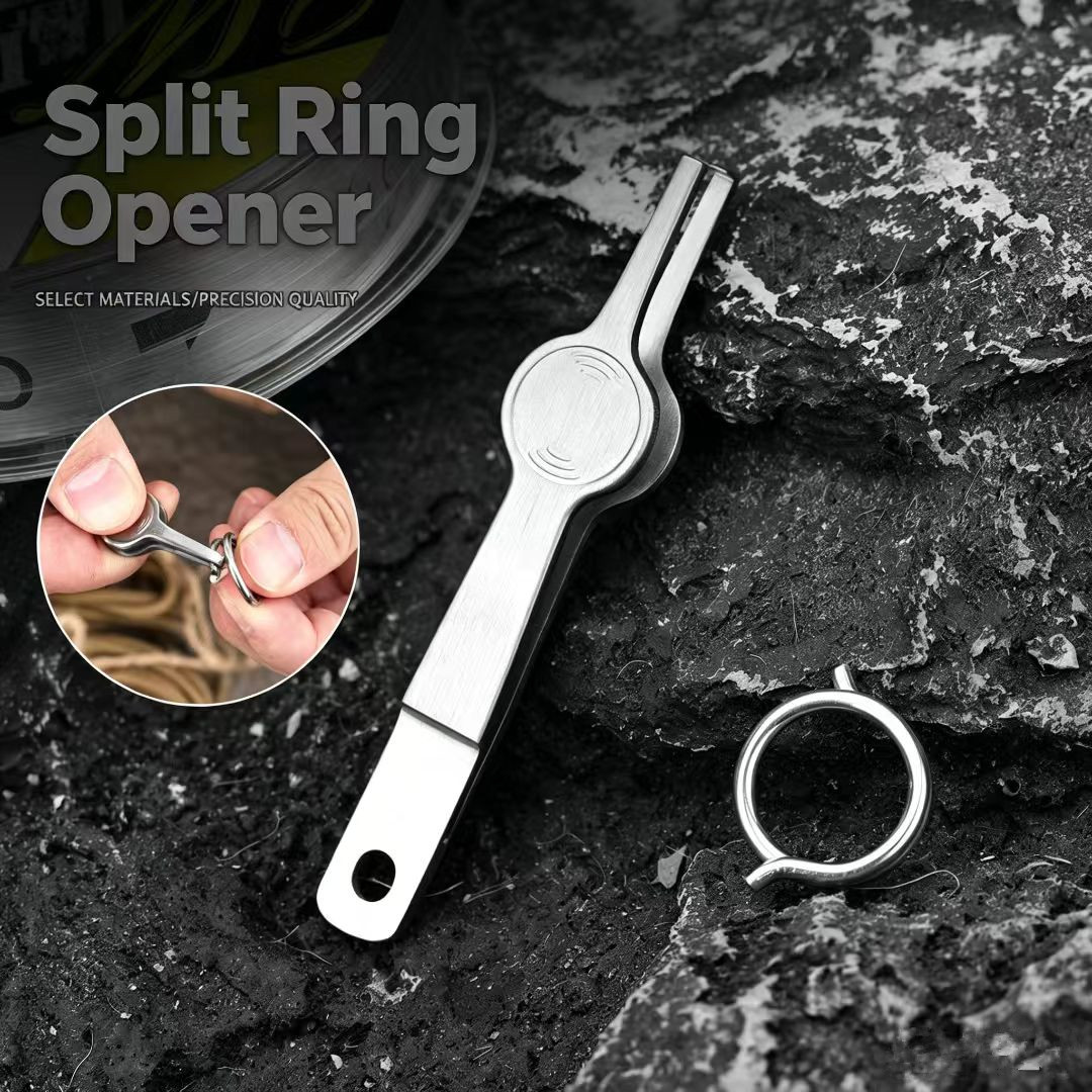 Snap Button Plier - Splitring-Öffner Angelwerkzeug, Splitringzange aus Edelstahl, Angelzubehör