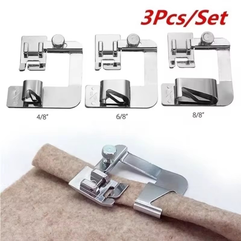 Seam Ripper Tool - Nähset zum Saumen: 1/3-teiliger breiter Saumfuß
