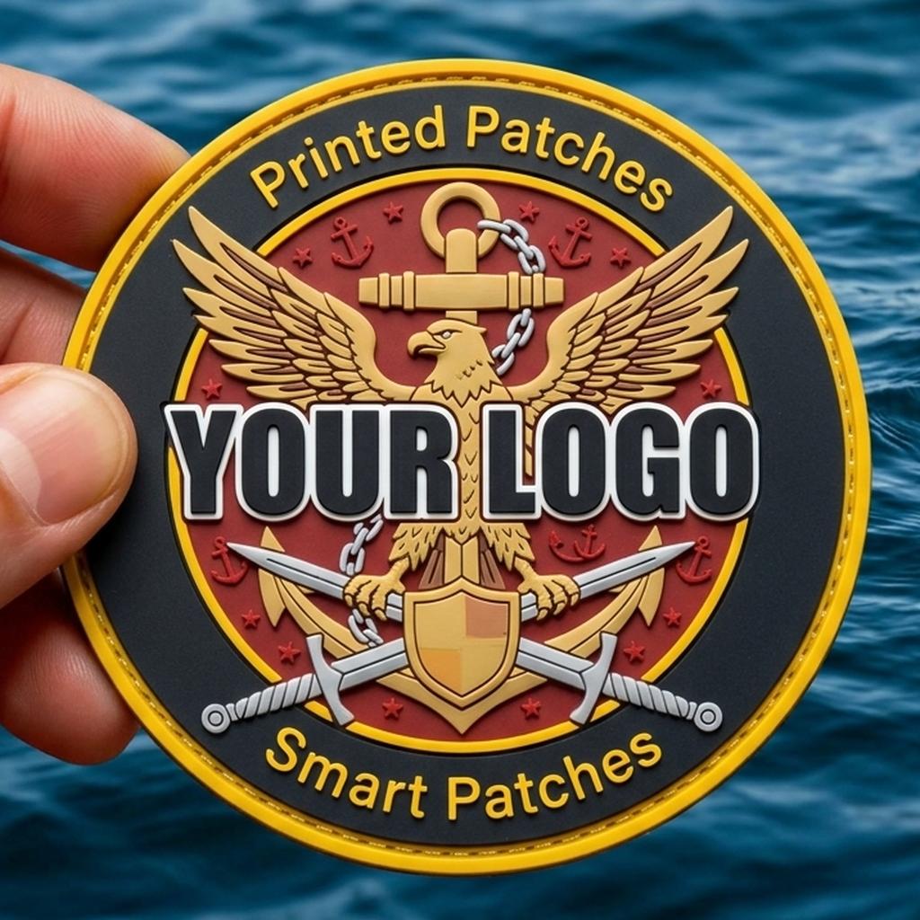 Sewing Labels - Personalisierter, individueller 3D-PVC-Gummi-Patch mit individuellem Logo-Text,
