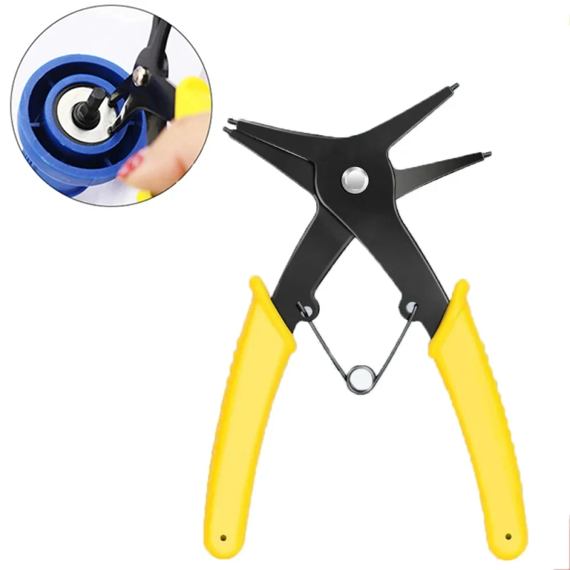 Snap Button Plier - Interne und externe Federspannzangen, Doppelfunktions-Sicherungsringe, 2-in-1