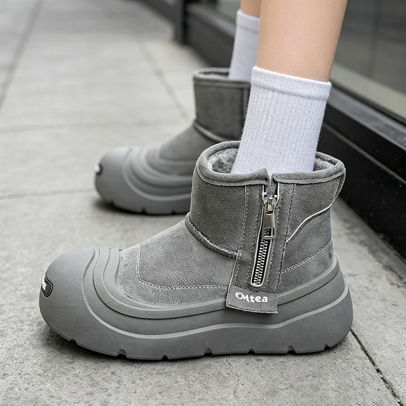 Sewing Fleece - Herren-Schneestiefel mit warmem Fleecefutter, vielseitige Outdoor-Baumwollschuhe