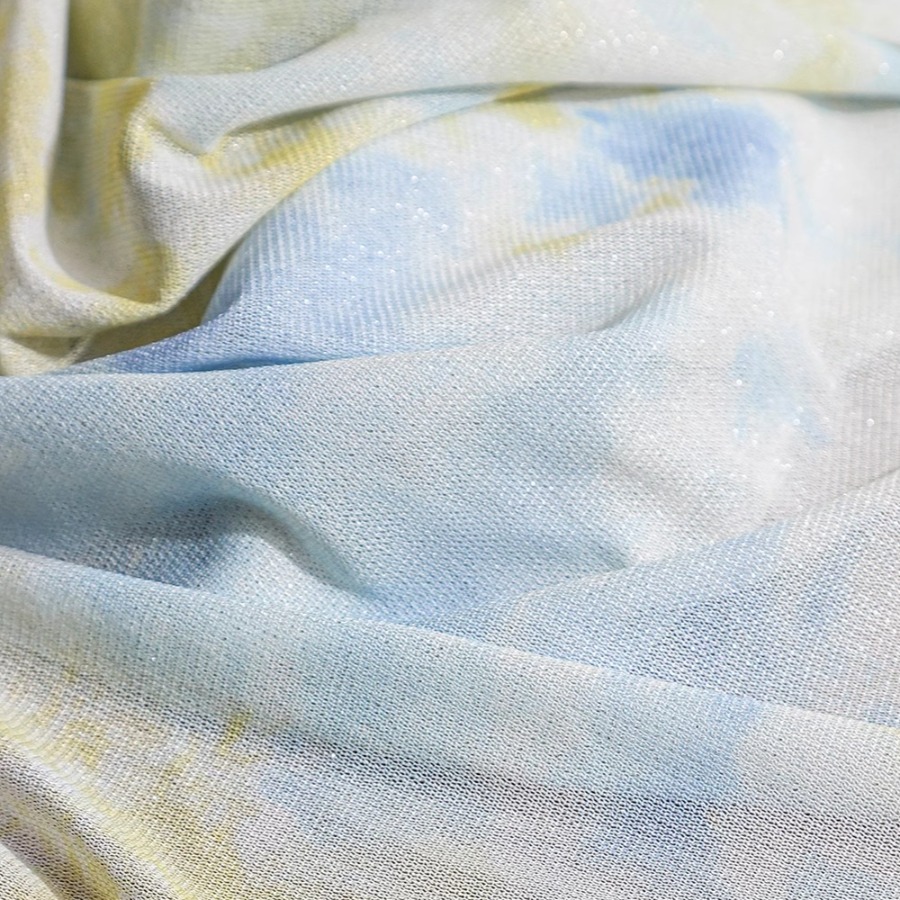 Batik-Strickstoff, gelb, weiß, – Sewing Tie Dye Bewertung und Preis