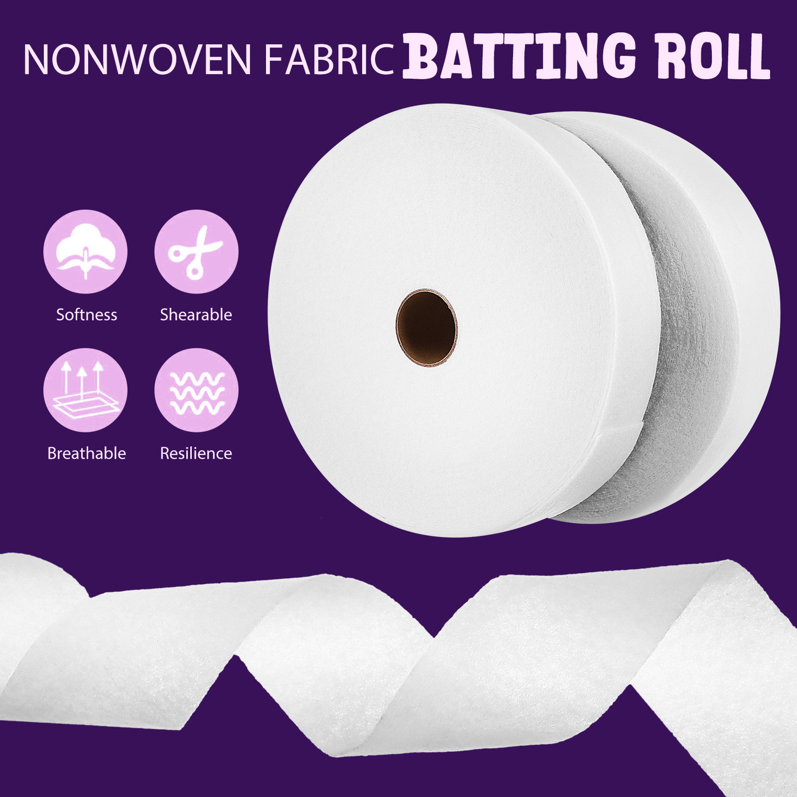 2 Rollen Vliesstoff-Füllwatte  – Sewing Roll Bewertung und Preis