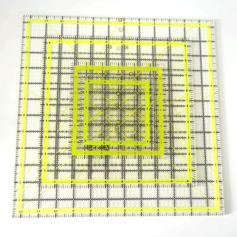 4 Stück quadratische Acryl-Qui – Quilting Ruler Square Bewertung und Preis