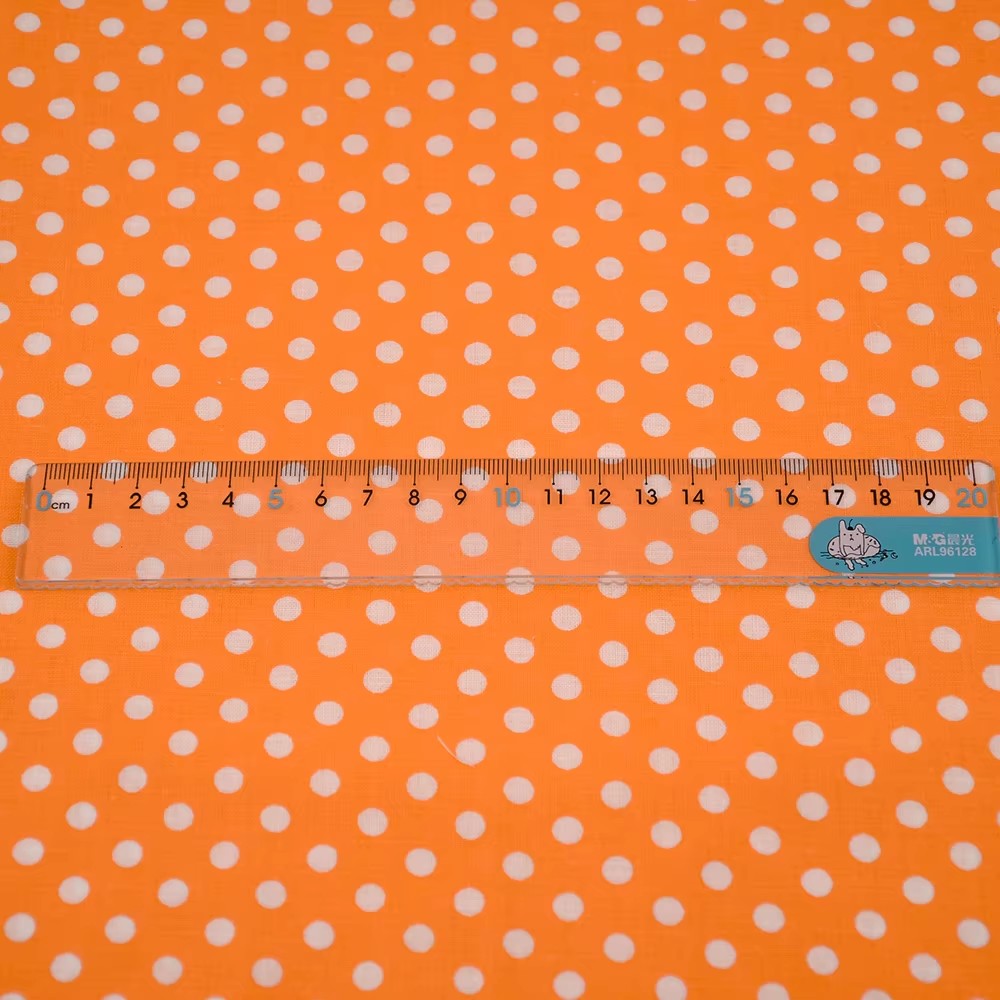 50X150CM Weiß Orange Polka Dot – Sewing And Textile Bewertung und Preis