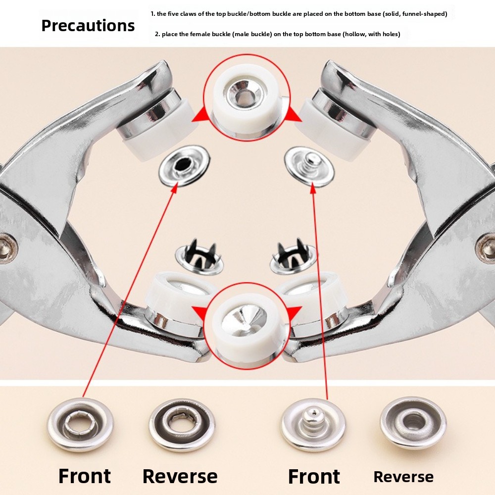 9,5mm Druckknopfzangen-Set mit – Snap Button Plier Bewertung und Preis