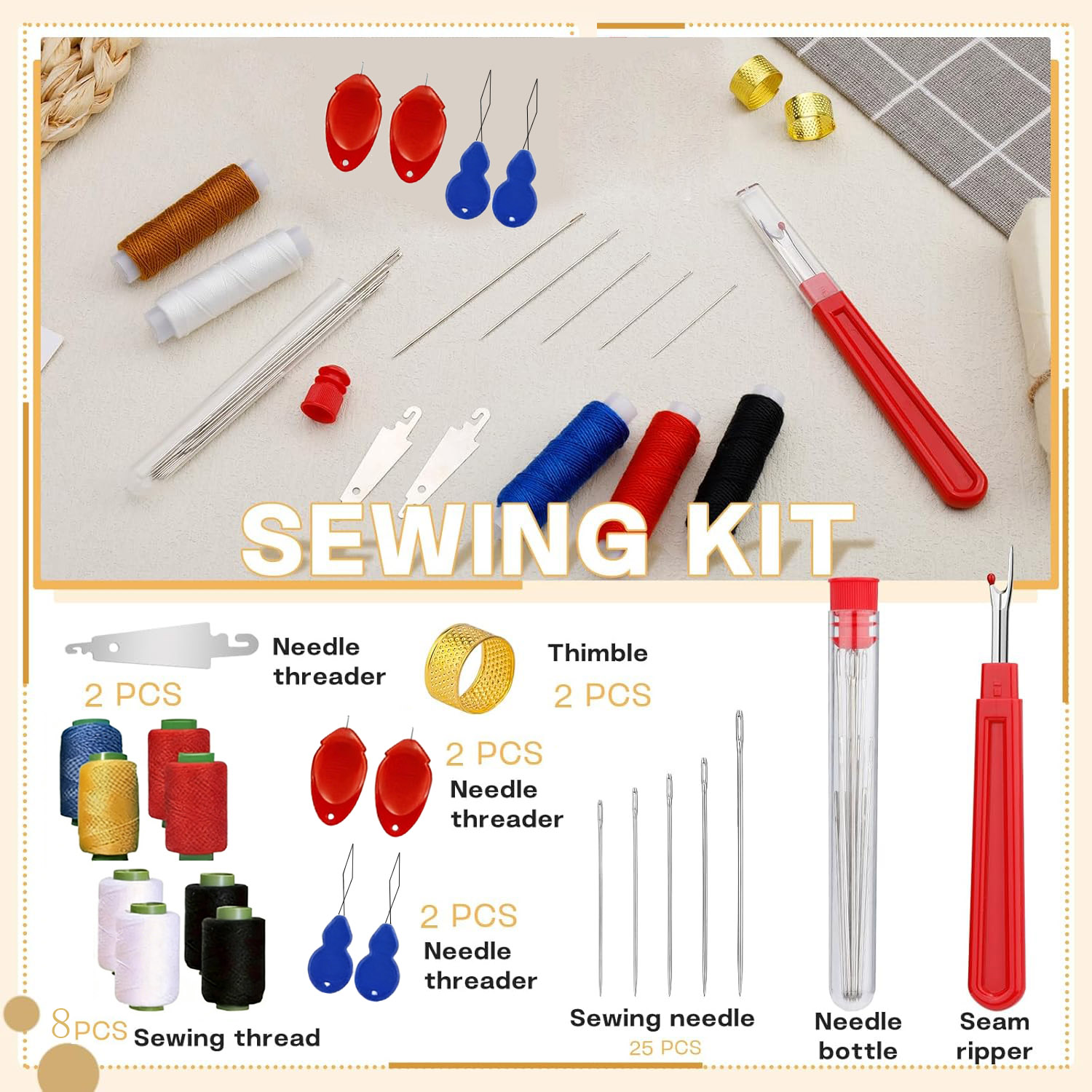 43-teiliges Großöhr-Nähnadel-S – Sewing Garments Bewertung und Preis