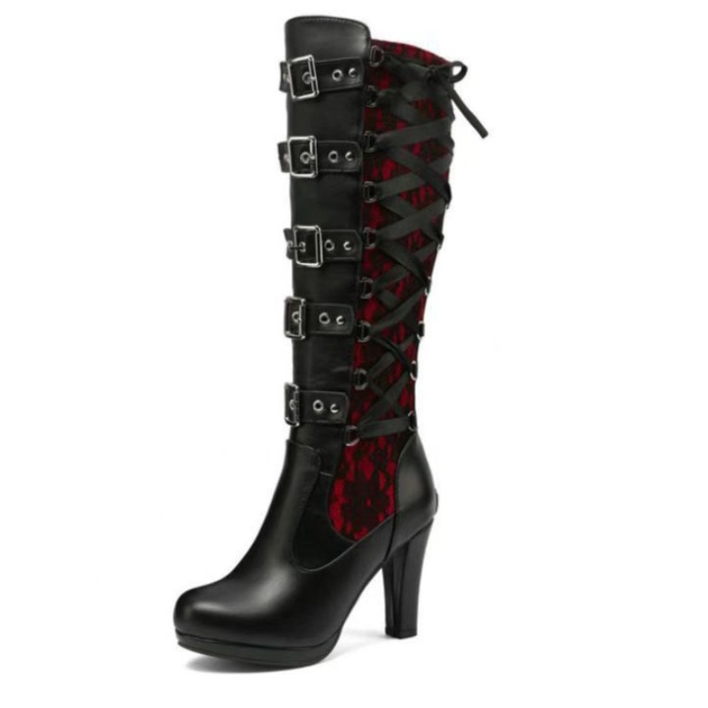 Punk Gothic Stiefel für Damen, – Sewing Garment Bewertung und Preis
