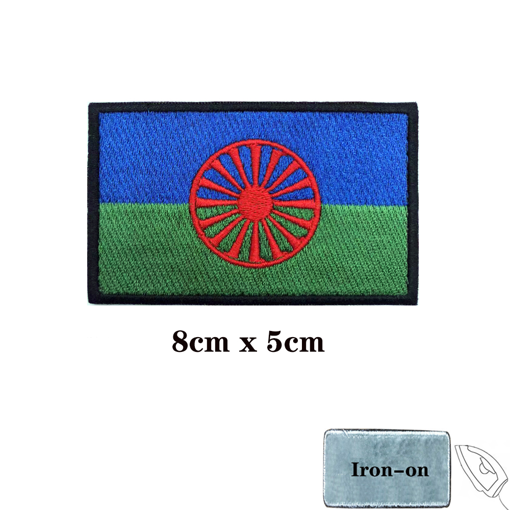 Rom Gypsy Flag Of The Romani P – Velcro Sew On Bewertung und Preis