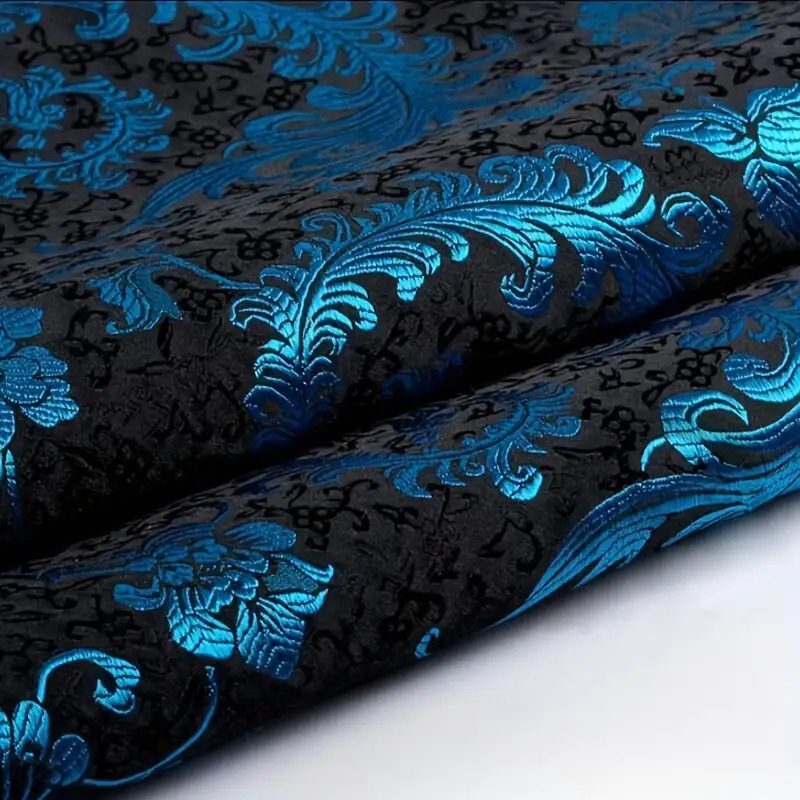 3D Blauer Phönixschwanz-Brokat – Sewing Garments Bewertung und Preis